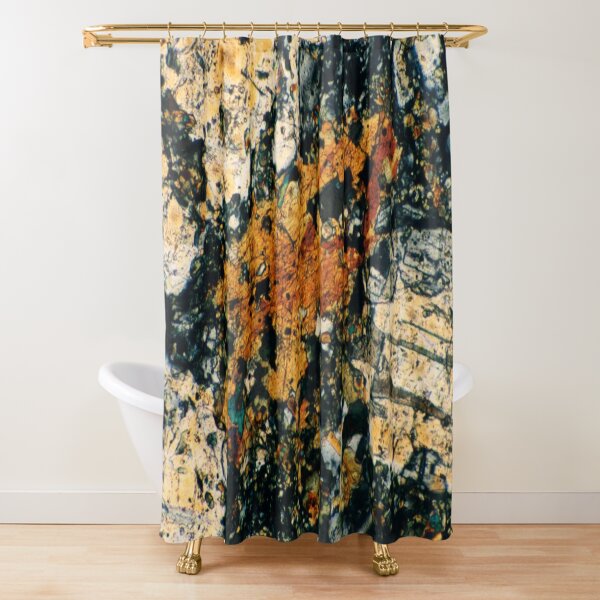 Feldspar Mineral Photograph Shower Curtain