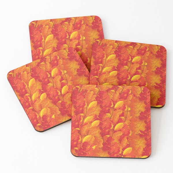 Item preview, Fall leaves, Autumn leaves - reds, oranges, yellows designed and sold by JellyBeenzz.