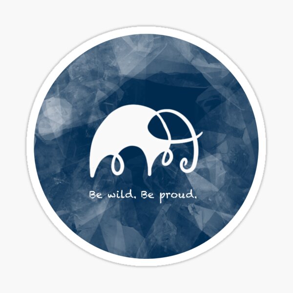 Elephant belongs to the wild Sticker