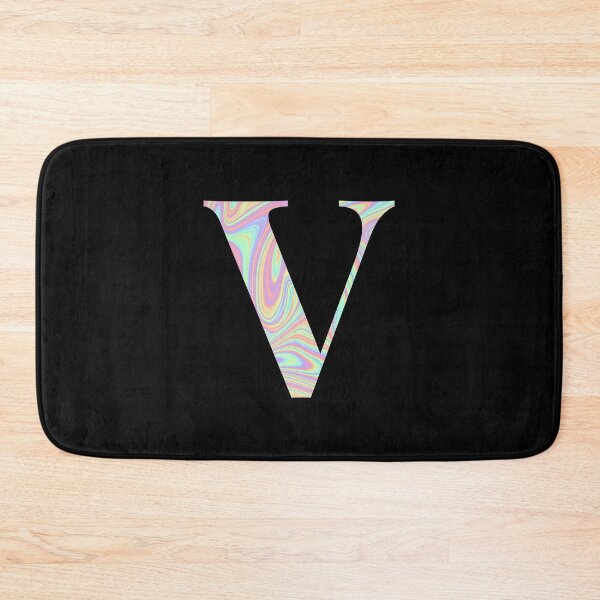 Item preview, Letter V Holographic Liquid Marble Effect Rainbow Alphabet designed and sold by Sour Soul.