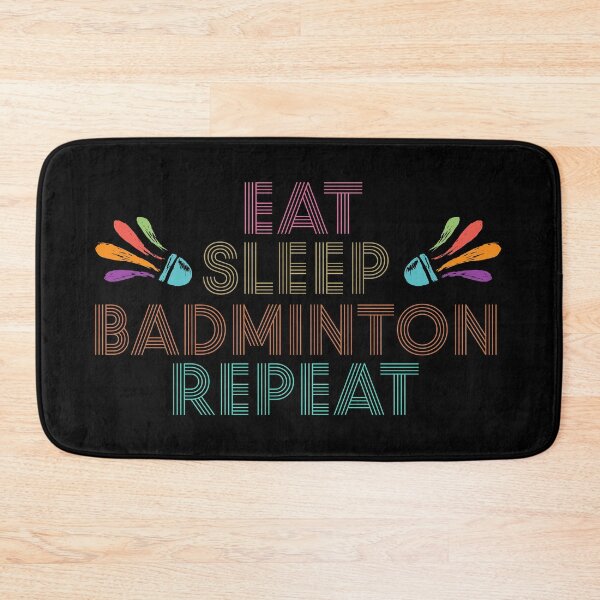 Item preview, Eat Sleep Badminton Repeat Funny Badminton Quotes designed and sold by looklock.