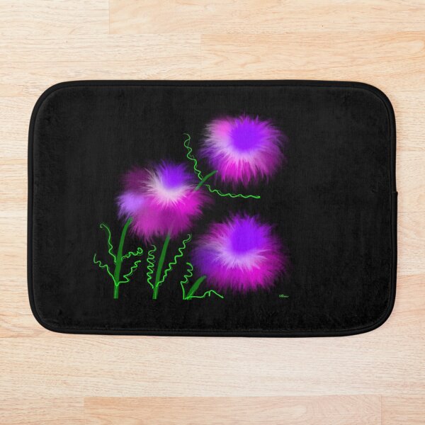 Bright and beautiful collection, pink flowers Bath Mat