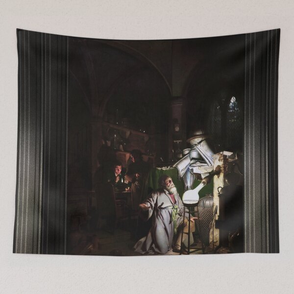 Item preview, The Alchemist Discovering Phosphorus by Joseph Wright of Derby Classical Fine Art Old Masters Reproduction designed and sold by Xzendor7 Digital Art Creations.