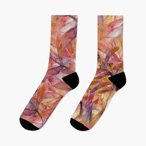 Item preview, Fall leaves Autumn leaves - browns, reds, pinks, purple designed and sold by JellyBeenzz.