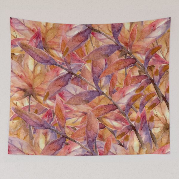 Item preview, Fall leaves Autumn leaves - browns, reds, pinks, purple designed and sold by JellyBeenzz.
