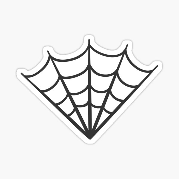 Corner Spider Web Decal Sticker 10 X 7 