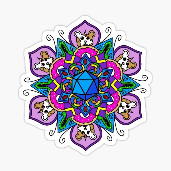 Jester mandala Sticker