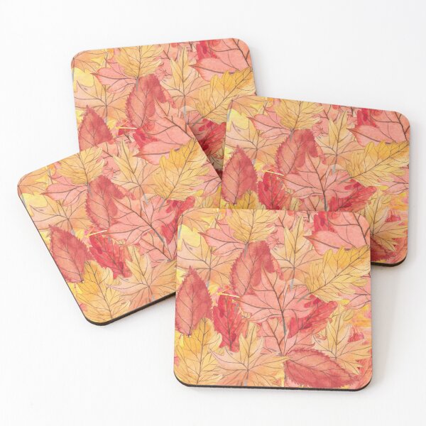 Item preview, Fall leaves Autumn leaves - reds, pinks, browns, yellows designed and sold by JellyBeenzz.