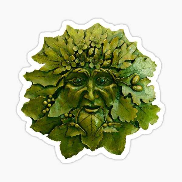 Green Man Sticker