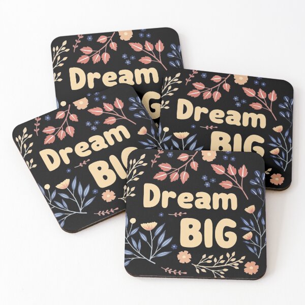 Item preview, Dream big. Lettering and floral design quote. designed and sold by Mushrankhan.