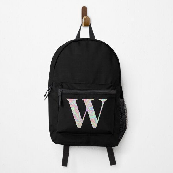 Item preview, Letter W Holographic Liquid Marble Effect Rainbow Alphabet designed and sold by Sour Soul.