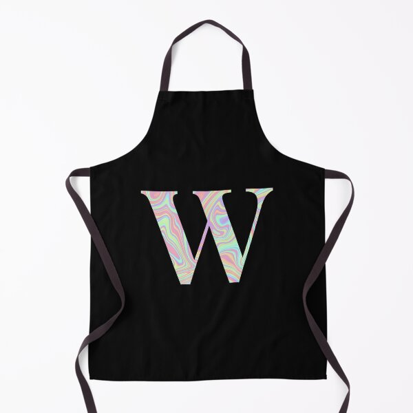 Item preview, Letter W Holographic Liquid Marble Effect Rainbow Alphabet designed and sold by Sour Soul.