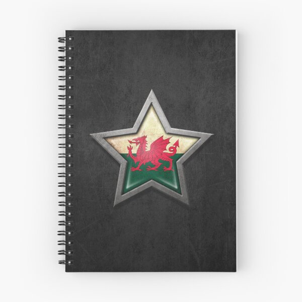Item preview, Welsh Flag Inside of an Aged and Scratched Star designed and sold by JeffBartels.