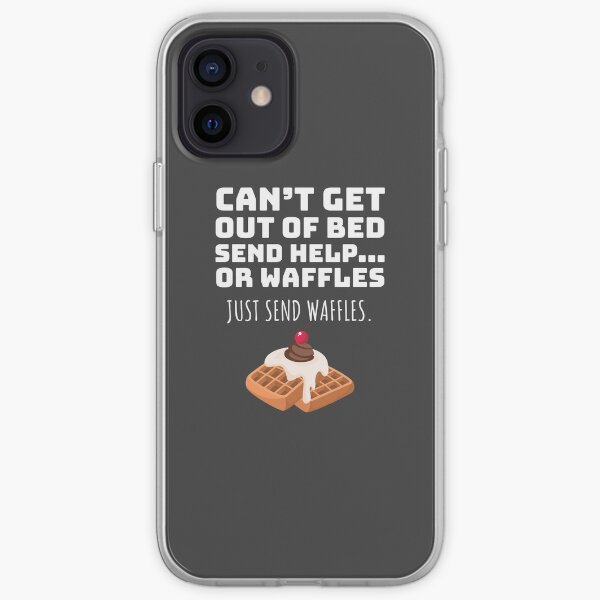 Just Send Waffles Breakfast Loving Waffle Lover Gift iPhone Soft Case