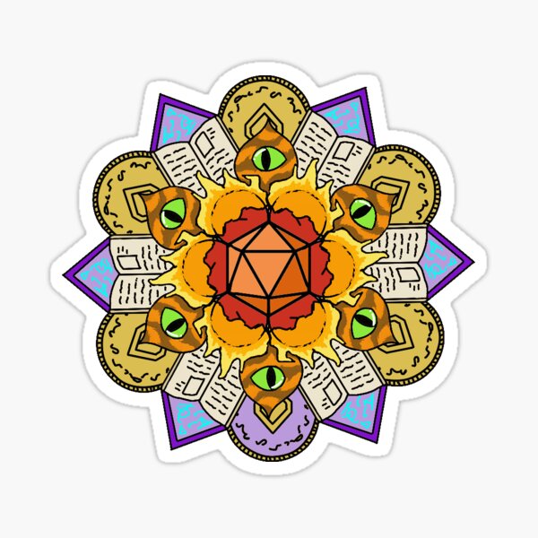 Caleb mandala Sticker