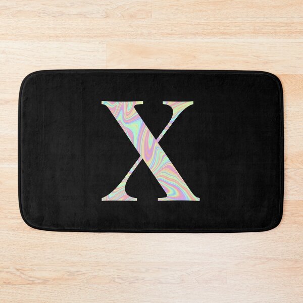 Item preview, Letter X Holographic Liquid Marble Effect Rainbow Alphabet designed and sold by Sour Soul.