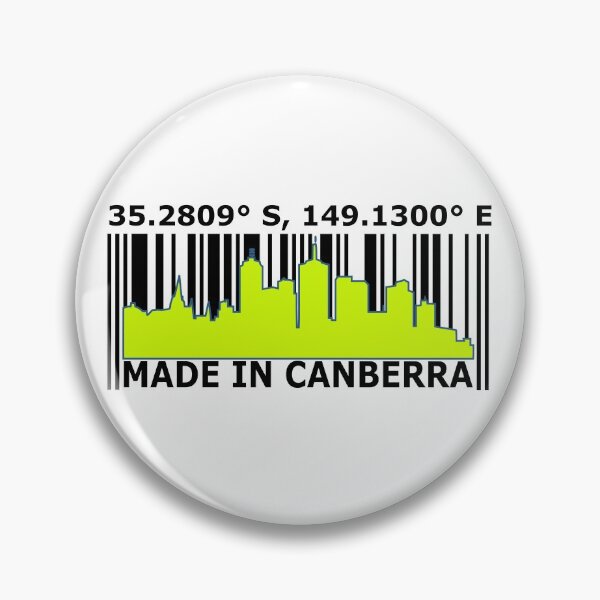 Item preview, Made In Canberra Austalia Barcode. designed and sold by Nxt-Lvl-Awesome.