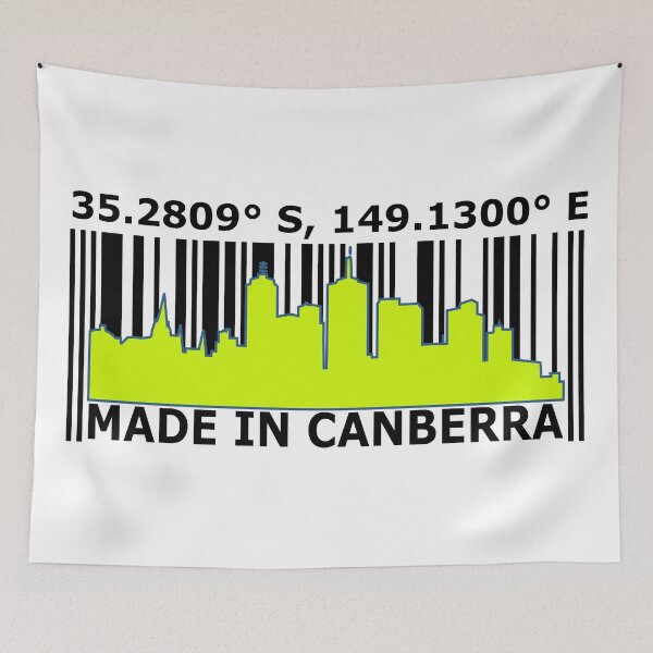 Item preview, Made In Canberra Austalia Barcode. designed and sold by Nxt-Lvl-Awesome.