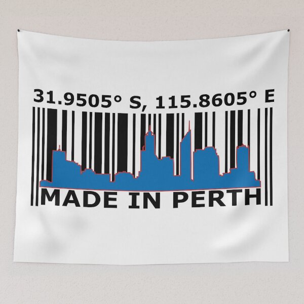Item preview, Made In Perth Austalia Barcode. designed and sold by Nxt-Lvl-Awesome.