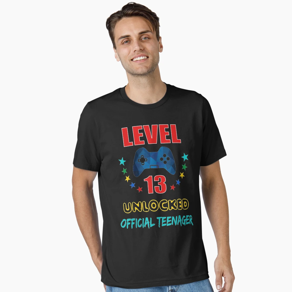 Kids Level 11 Unlocked T-Shirt 11th Video Gamer Birthday Gif