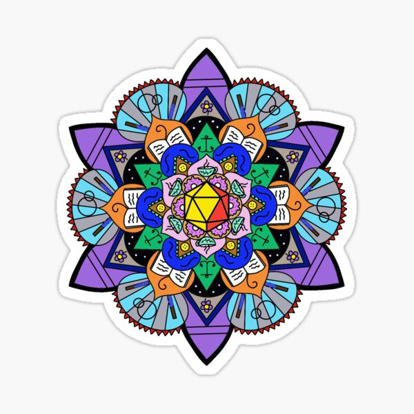 The Mighty Mandala Sticker
