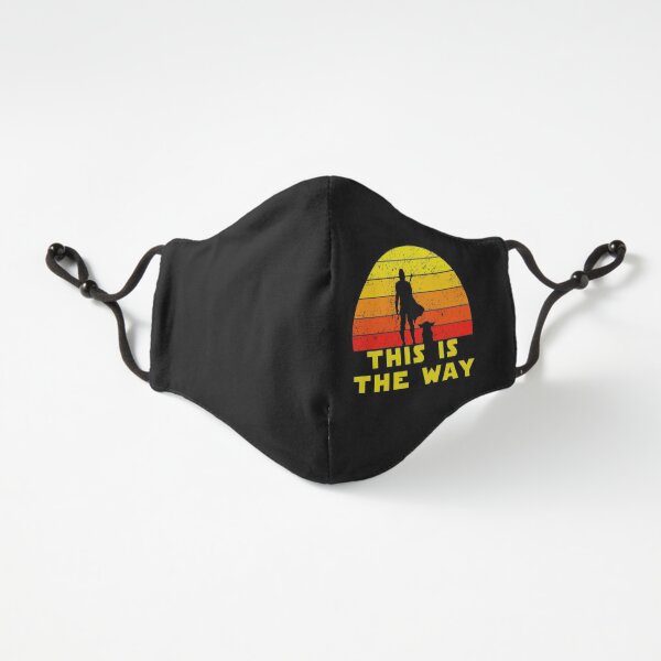 mando retro this is the way and the baby vintage Fitted 3-Layer