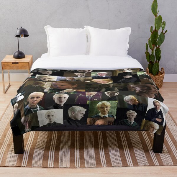 Draco Malfoy collage Throw Blanket