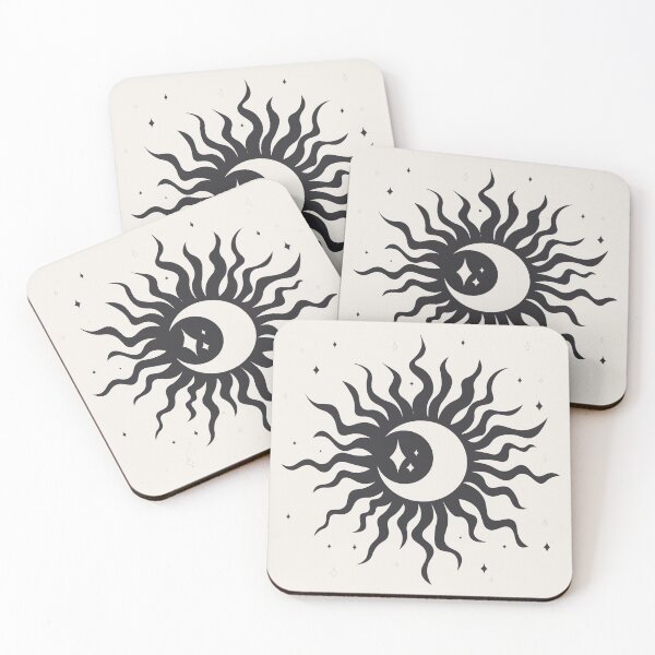Item preview, Sun, Moon and Stars (Light, Black and White) designed and sold by illhustration.