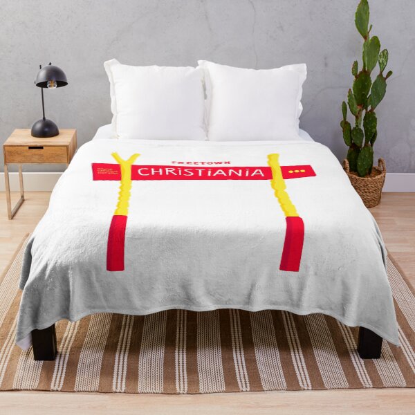 Item preview, FLAG of FREETOWN CHRISTIANIA DENMARK COPENHAGEN TOWN GATES designed and sold by You Gift.