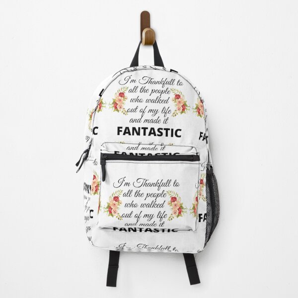 Item preview, Funny Grateful to life quote: I'm Thankfull to all the people who walked out of my life and made it Fantastic designed and sold by AmazingEcraft.