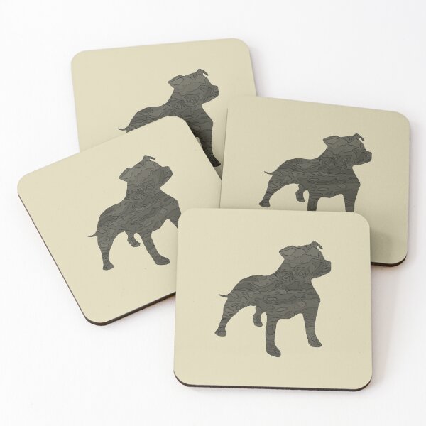 Item preview, Staffie en camuflaje designed and sold by ThePoodleandCo.