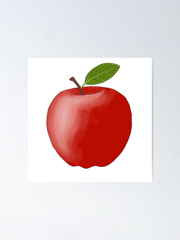 Red Apple - Mounted Poster