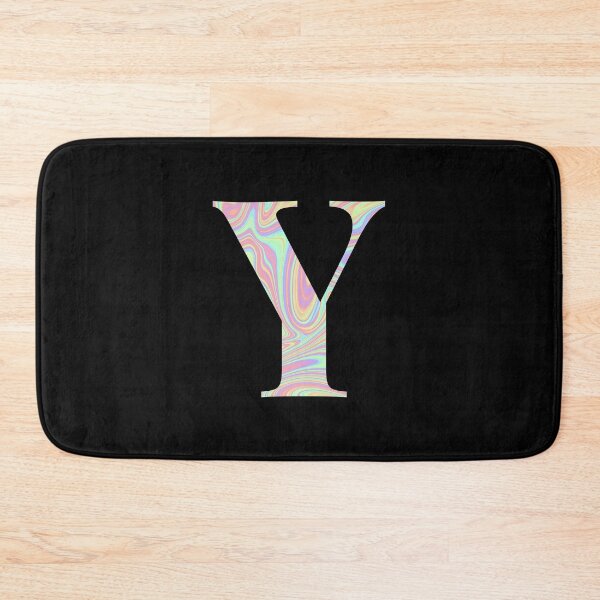 Item preview, Letter Y Holographic Liquid Marble Effect Rainbow Alphabet designed and sold by Sour Soul.