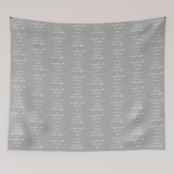 Item preview, I Just Want to Drink Coffee and Snuggle with My Dog designed and sold by GieArts.