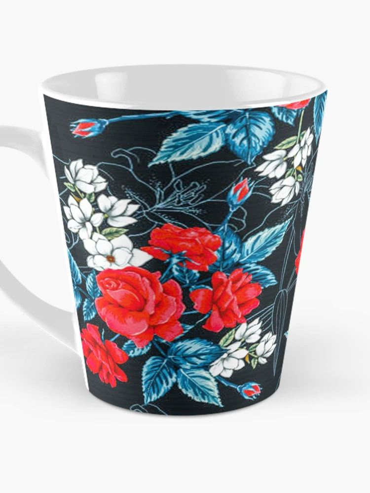Thumbnail 3 of 4, Coffee Mug, Red Roses Pattern designed and sold by Unique-Tees.