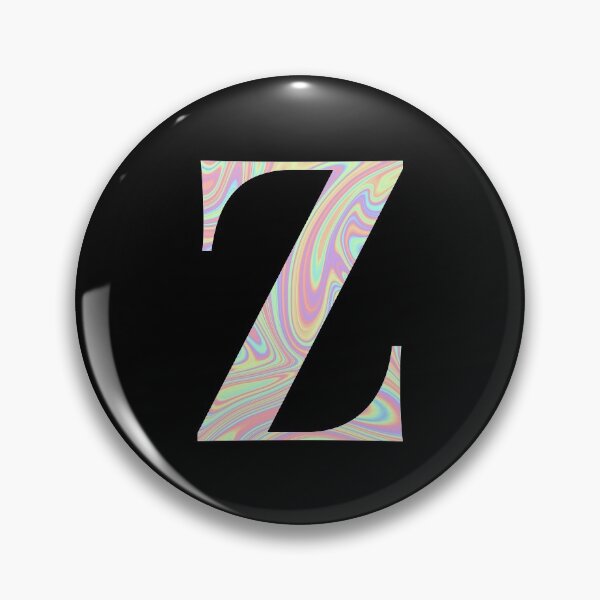 Item preview, Letter Z Holographic Liquid Marble Effect Rainbow Alphabet designed and sold by Sour Soul.