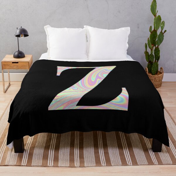 Item preview, Letter Z Holographic Liquid Marble Effect Rainbow Alphabet designed and sold by Sour Soul.