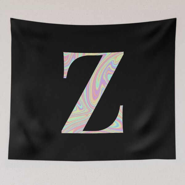 Item preview, Letter Z Holographic Liquid Marble Effect Rainbow Alphabet designed and sold by Sour Soul.