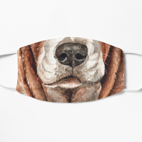 Beagle Face Flat Mask