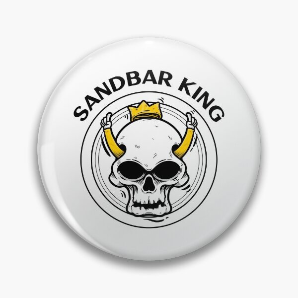 Item preview, Sandbar King - Skull with a Crown designed and sold by Kaos Urbanwear.