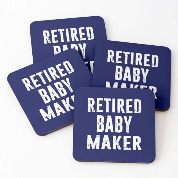 Item preview, Funny Vasectomy Birth Control Gift Humor Retired Baby Maker - Present Idea Distressed Typography Design  designed and sold by niftee.