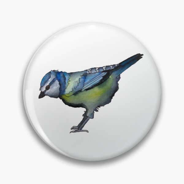 Item preview, Watercolour blue tit bird design designed and sold by HollyPopsDesign.
