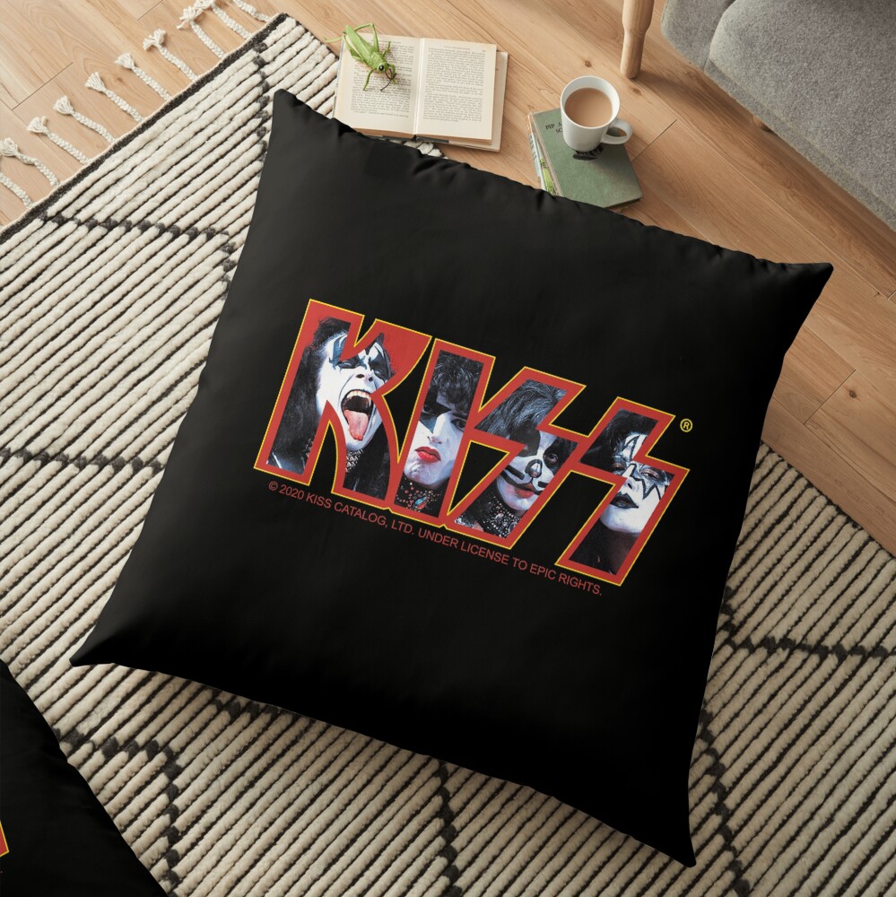 KISS Vintage Band Design Floor Pillow