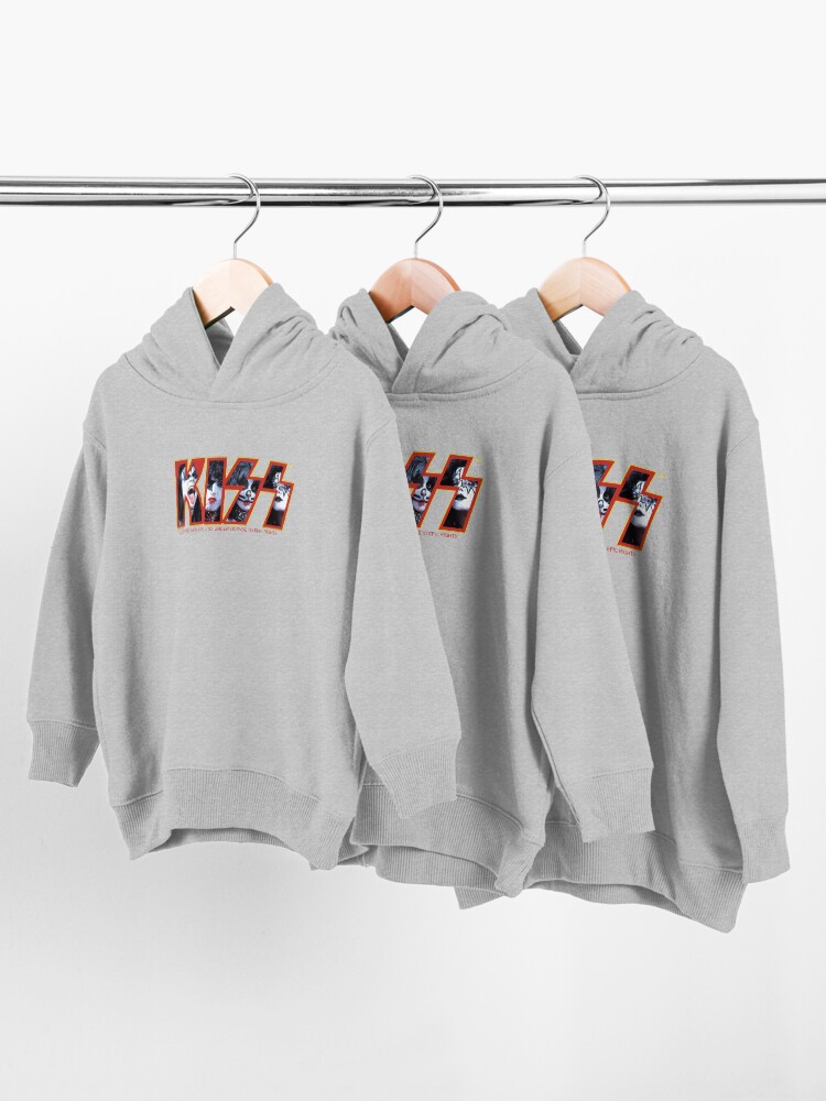 Alternate view of KISS Vintage Band Design Toddler Pullover Hoodie