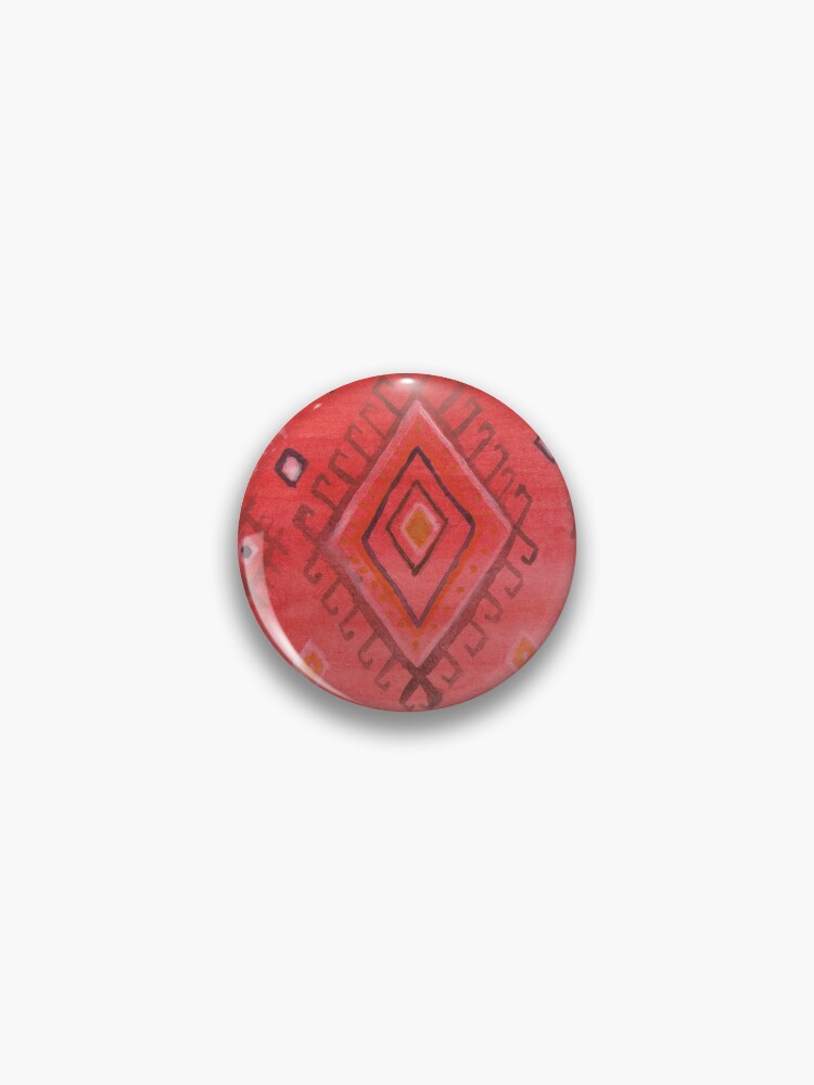 Thumbnail 1 von 3, Button, Red moroccan Rug designt und verkauft von CarolinBentbib.
