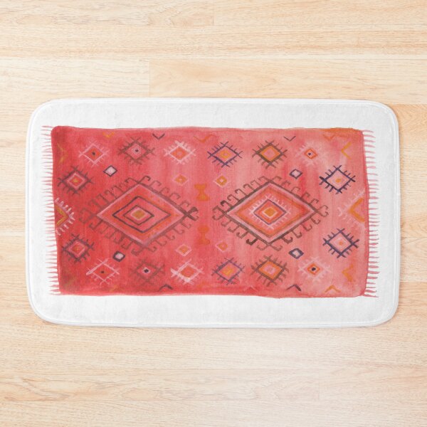 Item preview, Red moroccan rug designed and sold by Carolin Bentbib.