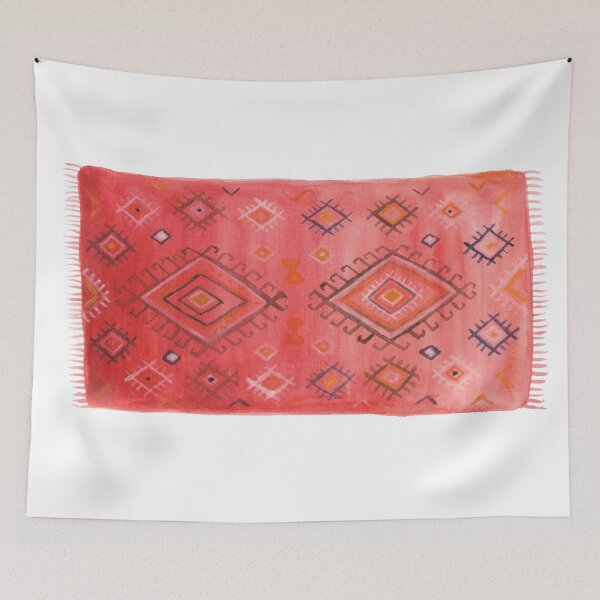 Item preview, Red moroccan rug designed and sold by Carolin Bentbib.