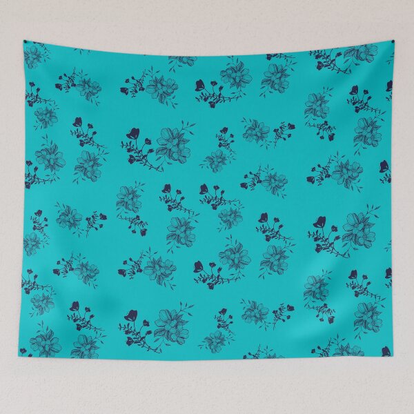 Item preview, blue flower designed and sold by DARKPRINT.