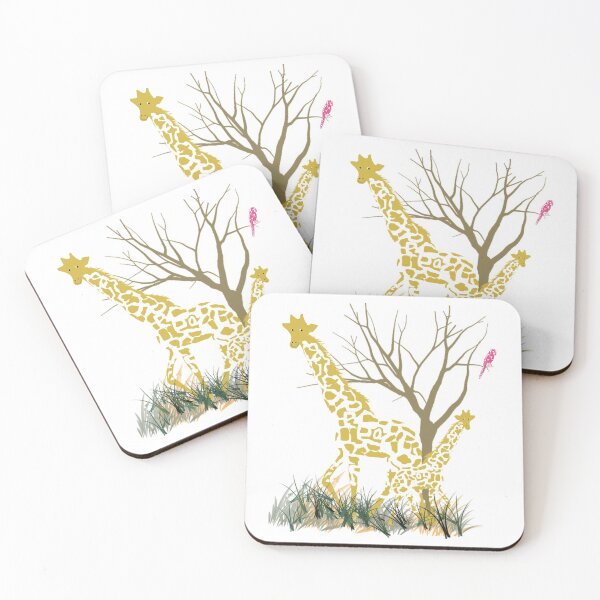 Item preview, Giraffe and baby sticker designed and sold by Josephine Mulholland.