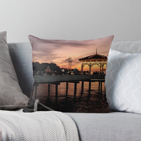 Sunset over Lake Constance-Bodensee Throw Pillow